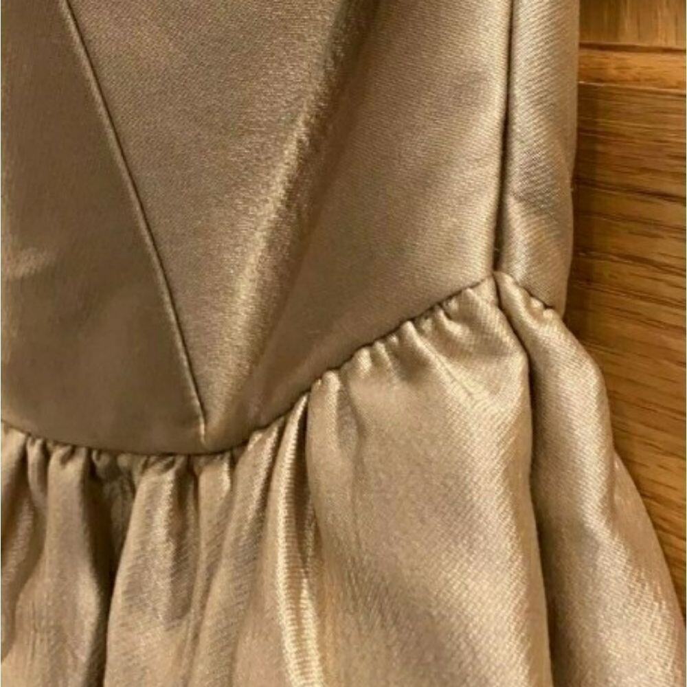 Co Strapless Satin High-Low Cocktail Dress - Picture 6 of 15